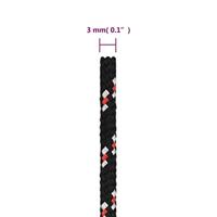 VidaXL Boot touw 3 mm 100 m polypropyleen zwart - thumbnail