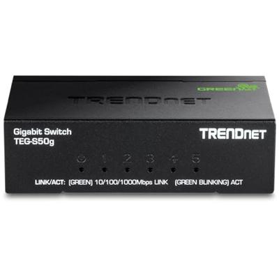 TRENDnet TEG-S50G GREENnet Switch, TEG-S5g zwart metaal. 5-Port