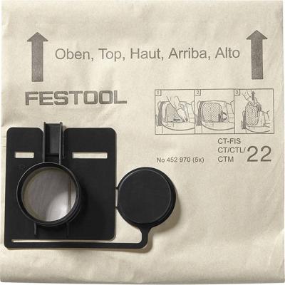 Festool stofzakken (5x) - FIS-CT 22/5 - 452970