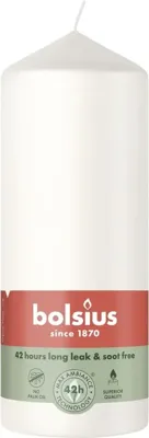 Bolsius stompkaars essentials 5.8x15cm cloudy white