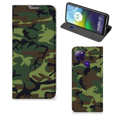Motorola Moto G9 Power | Hoesje met Magneet | Army Dark