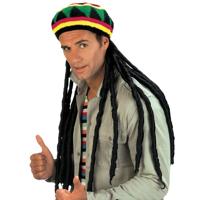 Rastamuts met extra lange dreadlocks - thumbnail