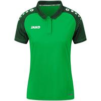 JAKO 6322D Polo Performance Dames - Zachtgroen/Zwart - 44 - thumbnail