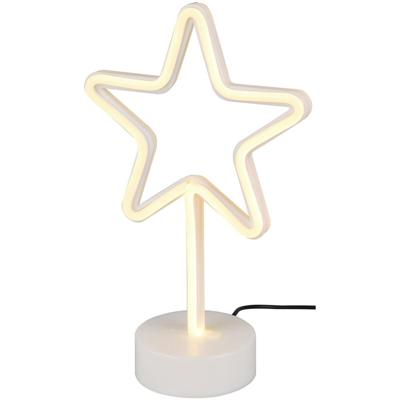 LED Tafellamp 1W - Moderne Tafelverlichting Mat Wit Kunststof