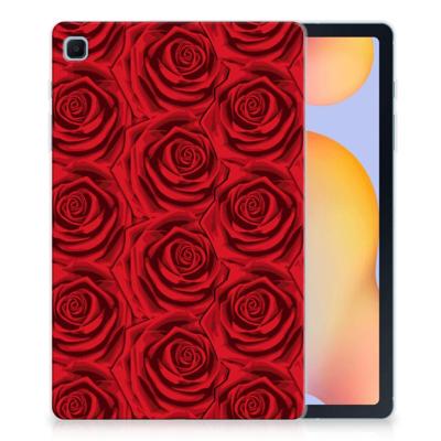 Samsung Galaxy Tab S6 Lite | S6 Lite (2022) | Siliconen hoesje | Red Roses Samsung Galaxy Tab S6 Lite | S6 Lite (2022) | Siliconen hoesje | Red Roses