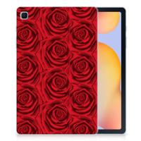 Samsung Galaxy Tab S6 Lite | S6 Lite (2022) | Siliconen hoesje | Red Roses - thumbnail