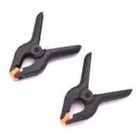 Caruba Achtergrond Klem Zwart/Oranje Groot (2 stuks) - thumbnail