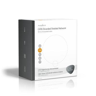 Netwerkkabel CAT6 F/UTP | Stranded - 50 m | Grijs