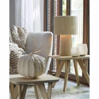 Light & Living Tafellamp 'Pitino' Jute, 51cm, kleur Crème - thumbnail