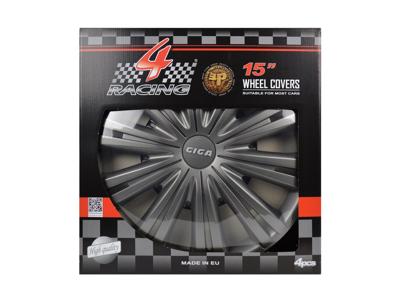 Carpoint wieldoppen Giga 15 inch ABS antraciet set van 4 Carpoint wieldoppen Giga 15 inch ABS antraciet set van 4