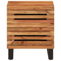 Nachtkastjes 2 st 40x33x46 cm massief acaciahout - thumbnail