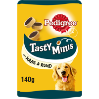 Pedigree Tasty Minis Cheesy Bites met kaas en rund hondensnacks 6 x 140 g - thumbnail