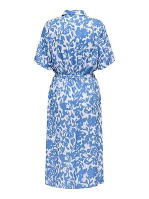 Only Onlyasmin S/s Shirt Dress Wvn Noos 15357241 Jurk 4865074 Cloud Dancer Tania Flower