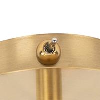 QAZQA Landelijke spot goud verstelbaar met smoke glas - Athens - thumbnail