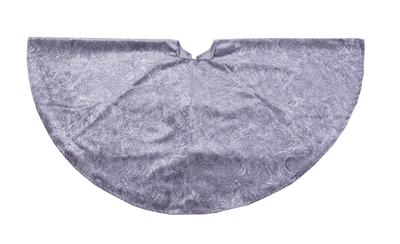 Boomkleed barok fluweel lichtgrijs dia. 120cm - Annas collection