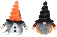 Halloween kabouter met fringe hoed - thumbnail