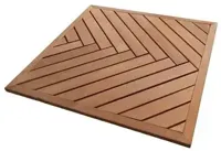 Elephant visgraat terrastegel hardhout fsc 30x1000x1000mm vlak geschaafd - thumbnail