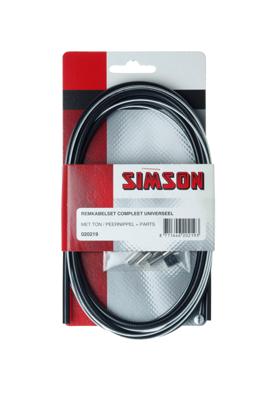 Simson Remkabelset universeel 1,70 meter zwart