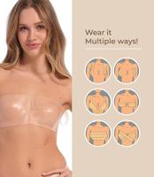 Magic Dubbelzijdige Boob tape - BH tape - Boob tape die aan 2 klanten plakt - Fashion tape - Huidskleur - thumbnail