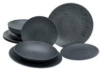 Creatable Serviesset Leisteen Black (12-delige bordenset) - thumbnail