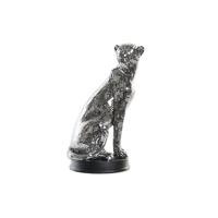 Decoratieve figuren DKD Home Decor 19,5 x 16 x 31,5 cm Spiegel Zilverkleurig Luipaard Modern - thumbnail