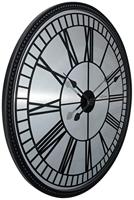 NeXtime NE-3255 Wandklok Cleopatra Mirror Dia 56cm Glas Zwart - thumbnail