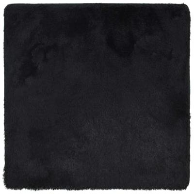 Hoogpolig vloerkleed NAVARRA 240x240 cm polyester zwart Hoogpolig vloerkleed NAVARRA 240x240 cm polyester zwart