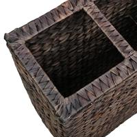 VidaXL Plantenbak verhoogd met 4 potten waterhyacint bruin - thumbnail