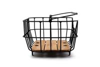 Racktime fietsmand, achterop "bask-it breeze" rear basket bask-it breeze alu/bamboo - thumbnail