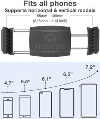 Mobilize Universal Car Holder for Round Air Vent Black