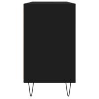 Badkamerkast 80x33x60 cm bewerkt hout zwart - thumbnail