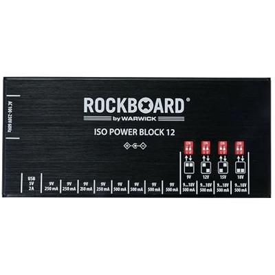 RockBoard ISO Power Block V12 IEC multi-voeding voor effectpedalen - thumbnail