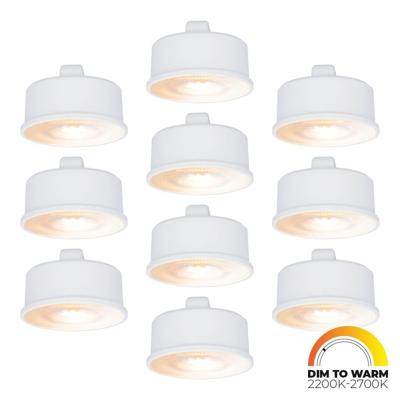 10x LED Module - Dimbaar - 3.8W 220lm - Dim to warm - Vervangt 50 Watt - GU10 fitting - Plat - Universele fitting