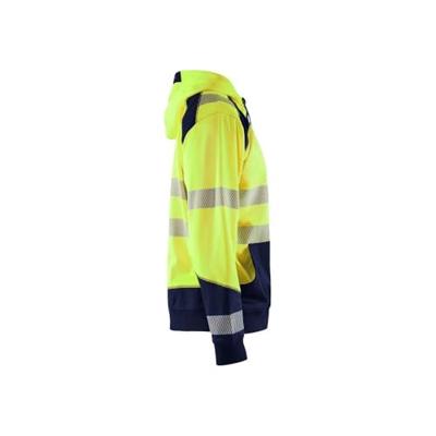 Blåkläder Hooded Sweatshirt High-Vis 35462528 | High-Vis Geel/Marineblauw | Maat XXL - 7330509609989 Blåkläder Hooded Sweatshirt High-Vis 35462528 | High-Vis Geel/Marineblauw | Maat XXL - 7330509609989