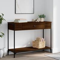 Wandtafel 100x34,5x75 cm bewerkt hout bruin eikenkleur - thumbnail