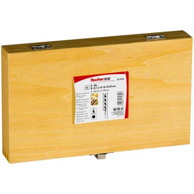 Fischer 551424 Slangenboorset 6-delig Gezamenlijke lengte 230 mm 6 onderdelen Fischer 551424 Slangenboorset 6-delig Gezamenlijke lengte 230 mm 6 onderdelen