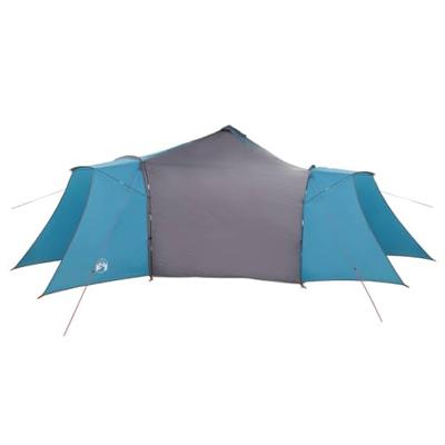 Tipi Tent met dak Blauw en Grijs 492 x 492 x 275 cm Stof