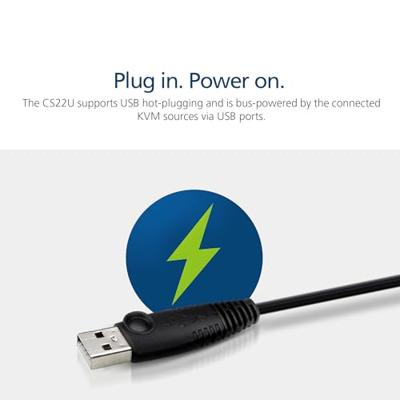 Aten At-cs22u-at 2-poorts Usb Kvm Schakelaar