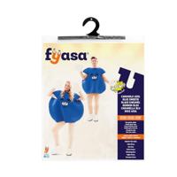 Emoji kleding Snoepje blauw - thumbnail