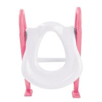 Dolu roze toilettrainer met trapje 7250 - thumbnail