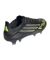 adidas F50 Pro Gras Voetbalschoenen (FG) Zwart Zilver Neongeel - thumbnail
