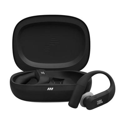 JBL Endurance Peak 4 noise-cancelling in-ear true wireless sportoordopjes met Bluetooth, 48 uur batterijduur, TwistLock secure fit, IP68 water- en stofdicht, JBL Pure Bass Sound, zwart/grijs
