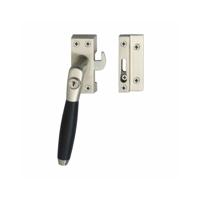 Intersteel Raamsluiting links Ton 400 SKG1 afsluitbaar - nikkel mat/ebbenhout - thumbnail