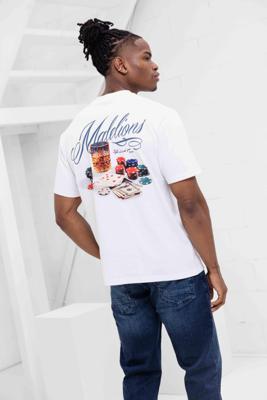 Malelions Playing Cards T-Shirt Heren Wit - Maat M - Kleur: Wit | Soccerfanshop Malelions Playing Cards T-Shirt Heren Wit - Maat M - Kleur: Wit | Soccerfanshop