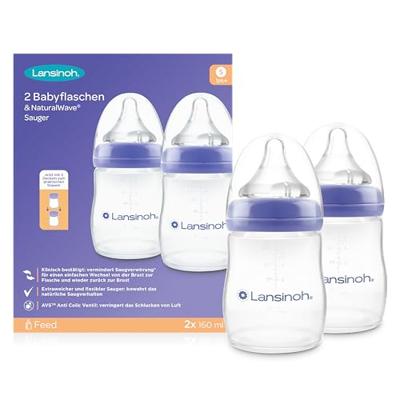 Lansinoh Zuigfles Natural Wave 2 x 160ml