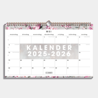 A3 Maandkalender 2025 - 2026 Kersenbloesem - thumbnail