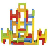 Goki balansen stapelspel met houten stoelen - thumbnail