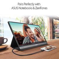 Asus Zenscreen Go MB16AHP 15,6 inch Full HD IPS-beeldscherm met geïntegreerde batterij en luidspreker USB Type-C Micro HDMI met opvouwbare hoes, zwart - thumbnail