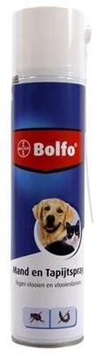 Bolfo Mand en Tapijtspray anti-vlooienmiddel 2 x 400 ml Bolfo Mand en Tapijtspray anti-vlooienmiddel 2 x 400 ml