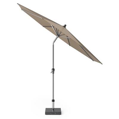 Stokparasol Riva dia. 300 cm taupe zonwering Platinum - Platinum Stokparasol Riva dia. 300 cm taupe zonwering Platinum - Platinum
